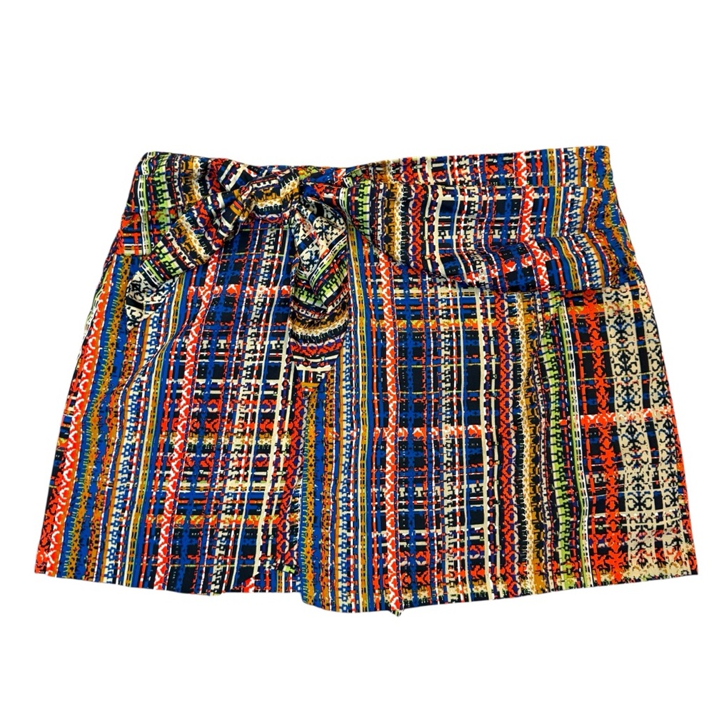 CAbi Multicolor Patterned Women’s Skort Sarong size 14 - Picture 3 of 9